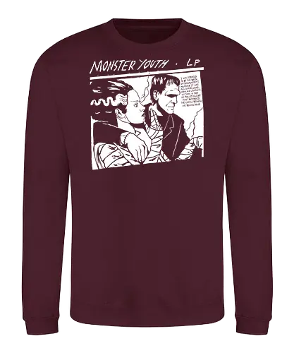 Monster Youth - frankenstein, retro, halloween, monster, demonigote, youth, parody - Sweatshirt