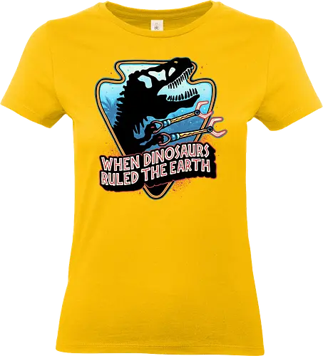 When Dinosaurs Ruled the Earth - Movie, film, dinosaur, adventure, dinosaurs, sci-fi, science fiction, action - Standard T-Shirt (Women)
