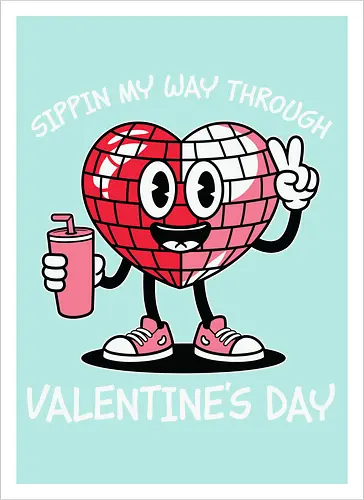 Sipping my way through Valentine's Day. 
