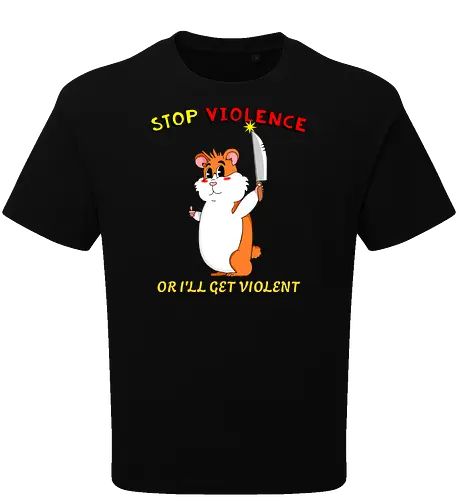Stop Violence Hamster (Stoppt Gewalt Hamster)