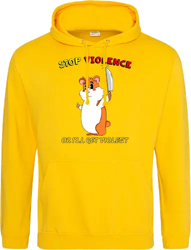 Stop Violence Hamster (Stoppt Gewalt Hamster)