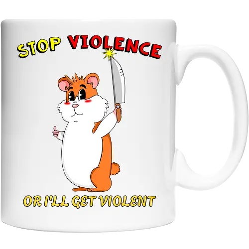 Stop Violence Hamster (Stoppt Gewalt Hamster)