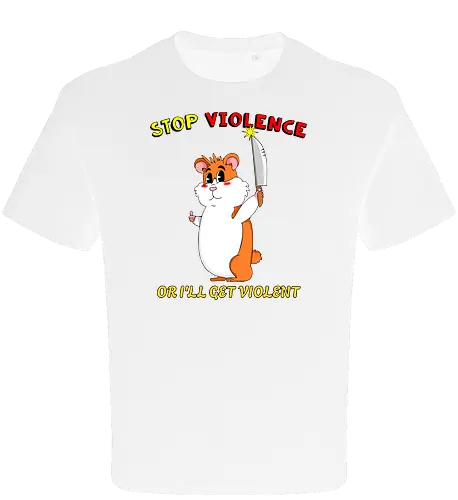 Stop Violence Hamster (Stoppt Gewalt Hamster)
