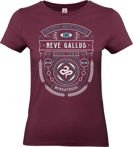 Minrathous Private Investigator Crest - dragon, veilguard, veil guard, video game, coffee, gaming, gamer, lyrium dagger, age, emmrich volkarin, rook, manfred, lucanis, bellara lutare, neve gallus, rpg, inquisition - Standard T-Shirt (Women)