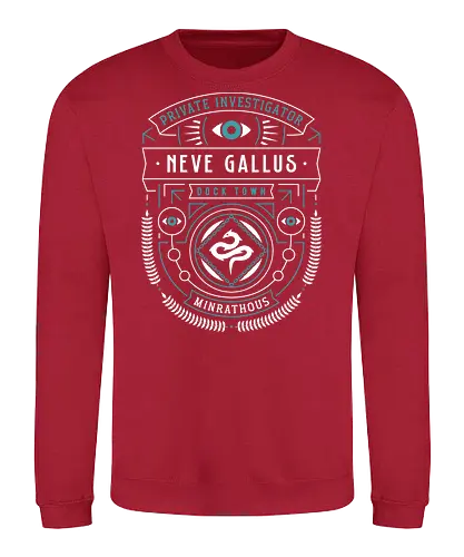 Minrathous Private Investigator Crest - dragon, veilguard, veil guard, video game, coffee, gaming, gamer, lyrium dagger, age, emmrich volkarin, rook, manfred, lucanis, bellara lutare, neve gallus, rpg, inquisition - Sweatshirt