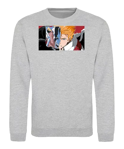 Half Hollow - anime, manga, ichigo, hollow, shinigami - Sweatshirt