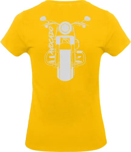 Harley Davidson Fat Boy Luca Weiß - Saisonstart2025, motorrad, bike, biker, Bremen, Niedersachsen, Oldenburg, Leer, Norden, Emsland, Cloppenburg - Standard T-Shirt (Women)