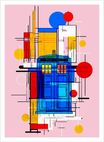 Constructivist blue box