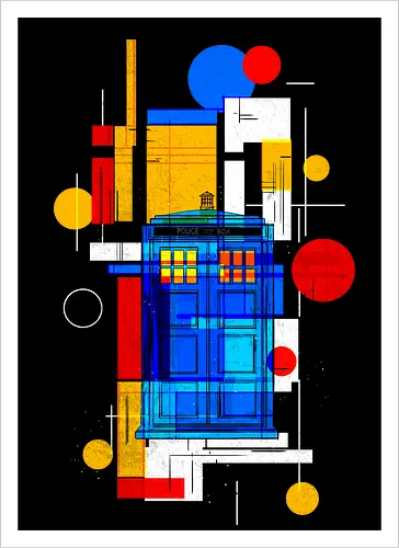 Constructivist blue box