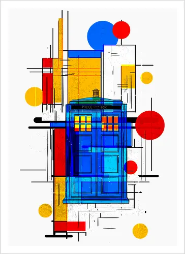 Constructivist blue box