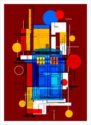 Constructivist blue box