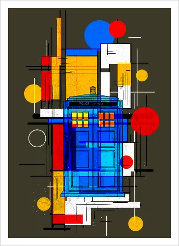 Constructivist blue box