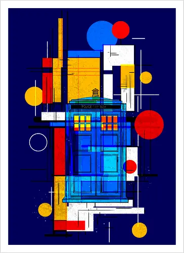 Constructivist blue box