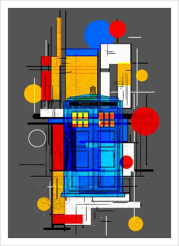 Constructivist blue box
