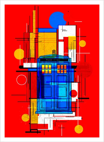 Constructivist blue box