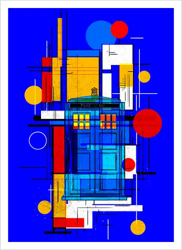 Constructivist blue box
