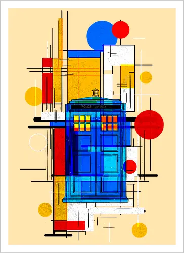 Constructivist blue box