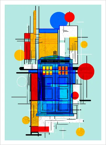 Constructivist blue box