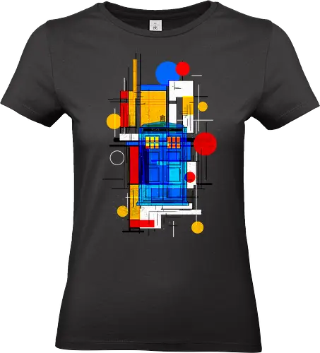 Constructivist blue box - Doctor, dr who, whovian, tardis, scifi, tv show, pop culture, cult tv - Standard T-Shirt (Women)