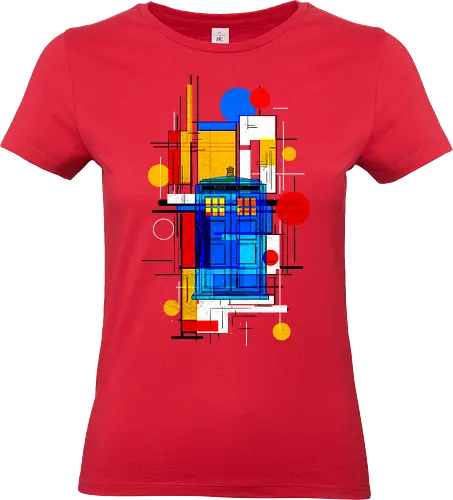 Constructivist blue box - Doctor, dr who, whovian, tardis, scifi, tv show, pop culture, cult tv - Standard T-Shirt (Women)