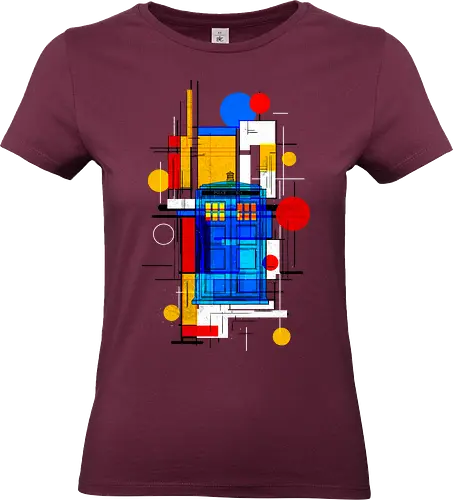 Constructivist blue box - Doctor, dr who, whovian, tardis, scifi, tv show, pop culture, cult tv - Standard T-Shirt (Women)
