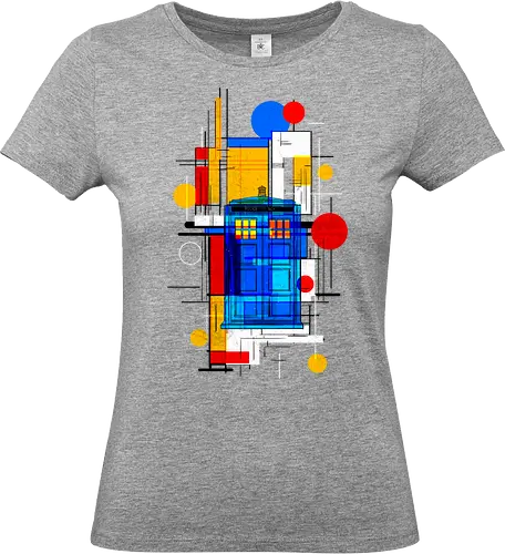 Constructivist blue box - Doctor, dr who, whovian, tardis, scifi, tv show, pop culture, cult tv - Standard T-Shirt (Women)