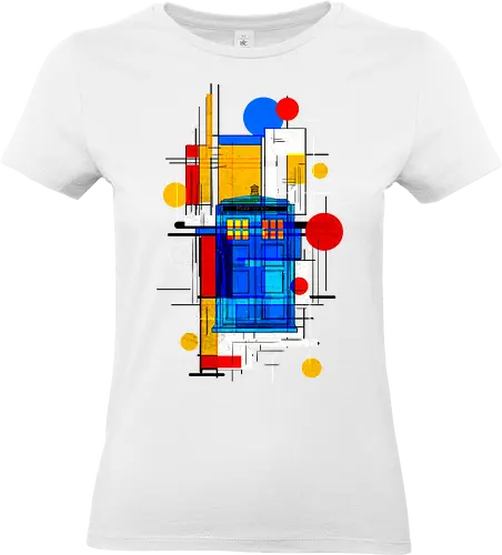 Constructivist blue box - Doctor, dr who, whovian, tardis, scifi, tv show, pop culture, cult tv - Standard T-Shirt (Women)