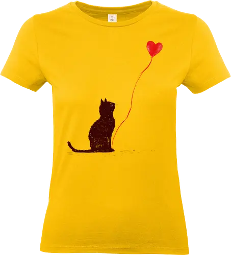 Love predator - cat, love, heart, banksy, street art, valentine, love is love - Standard T-Shirt (Women)
