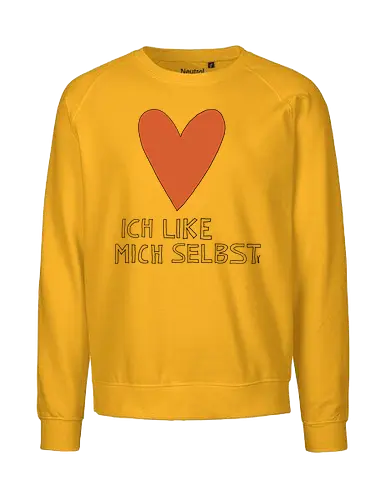 Ich like mich selbst - Liebe, Selbstliebe, Herz, Seele, Love, Spiritualität, Mannmitherz, Fraumitherz, Menschmitherz, selflove - Fairtrade Sweatshirt