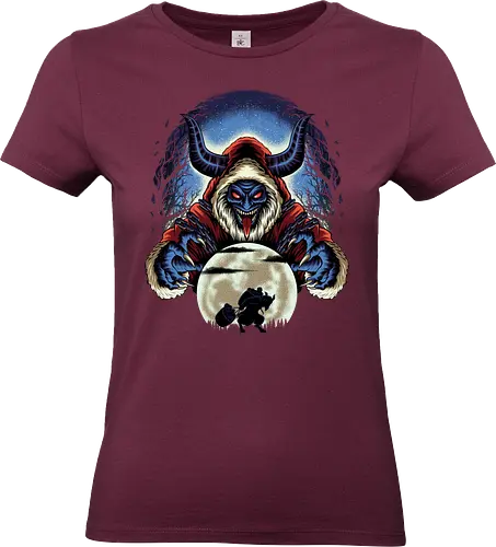 Shadow of Saint Nick - Saint Nick, Krampus, Christmas - Standard T-Shirt (Women)
