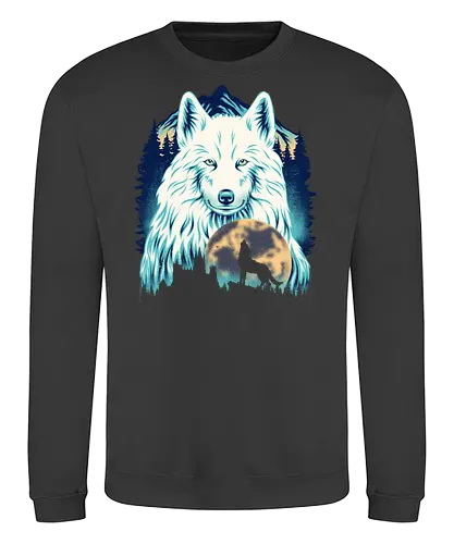 Snow Wolf - Wolf, Snow, Winter - Sweatshirt