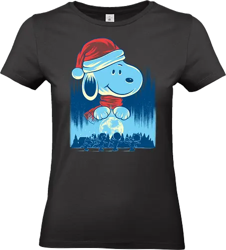 Winter is Here - dog, winter, peanut, ice - Standard T-Shirt (Women)
