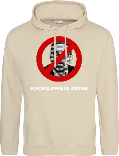 Kicklfreie Zone Weisse Schrift