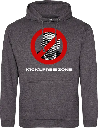 Kicklfreie Zone Weisse Schrift