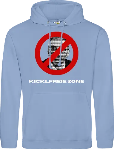 Kicklfreie Zone Weisse Schrift