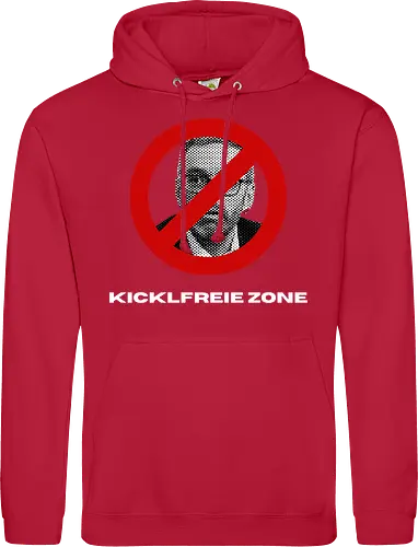 Kicklfreie Zone Weisse Schrift