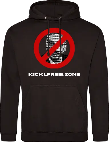 Kicklfreie Zone Weisse Schrift