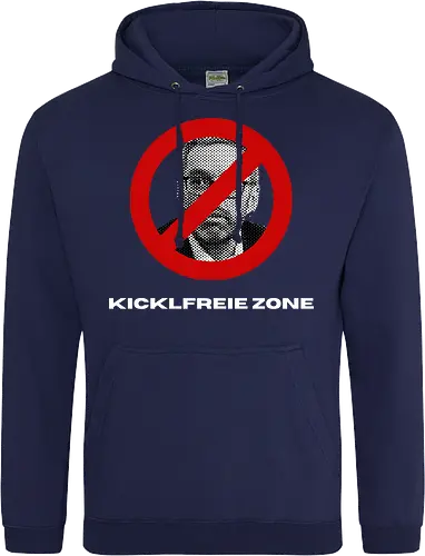 Kicklfreie Zone Weisse Schrift
