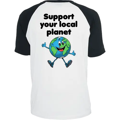 Support your local planet (hell, Rückendruck)