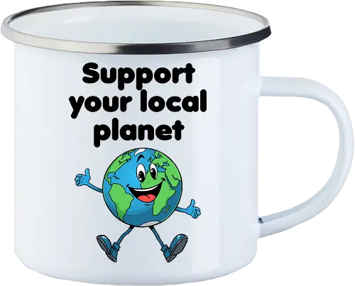 Support your local planet (hell, Rückendruck)