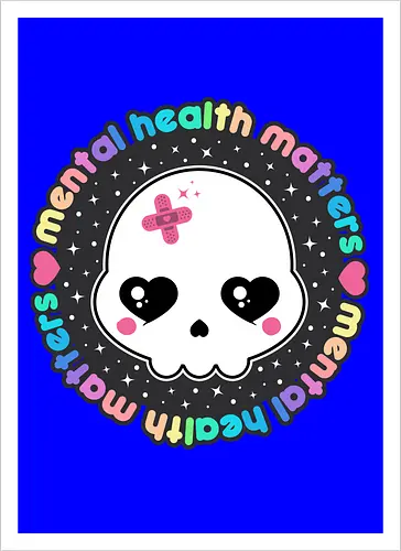 Mental Health Matters Skull
