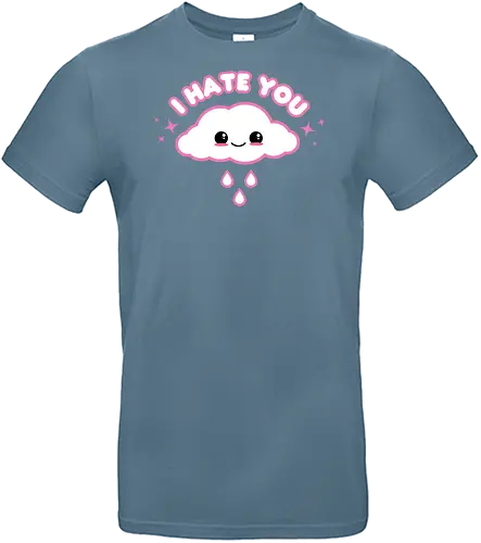 Hate Cloud  - hate cloud, i hate you, pastel goth, kawaii goth, cute cloud, cloud, cute, kawaii, pink cloud, funny cloud, quote, saying, funny - Standard T-Shirt