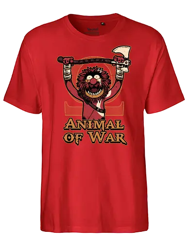 Animal of War Game - Retro, Retro Vintage, Vintage, Barbarian, Greek Mythology, Greek, Norse, Puppets, Puppet, Tv Show, Video Games, Video Game, Game, Classic - Fairtrade T-Shirt