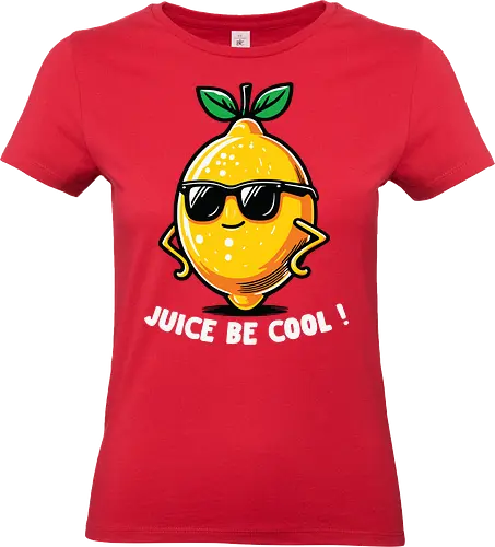 Juice Be Cool - lemon, cartoon, cool, sunglasses, character, confident, fun, playful, graphic - Standard T-Shirt (Women)
