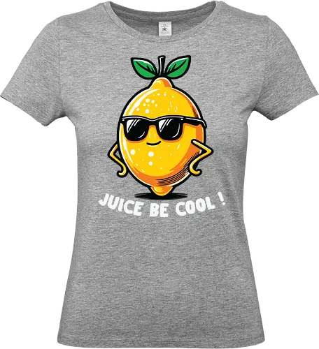 Juice Be Cool - lemon, cartoon, cool, sunglasses, character, confident, fun, playful, graphic - Standard T-Shirt (Women)