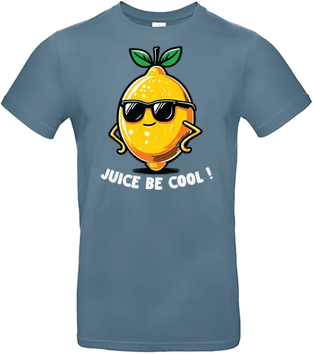 Juice Be Cool - lemon, cartoon, cool, sunglasses, character, confident, fun, playful, graphic - Standard T-Shirt