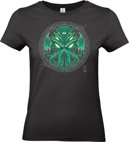 Great Cthulhu 2.0 - Cthulhu, horror, eldritch, hp lovecraft, lovecraftian, cryptids, fantasy, dark, black - Standard T-Shirt (Women)