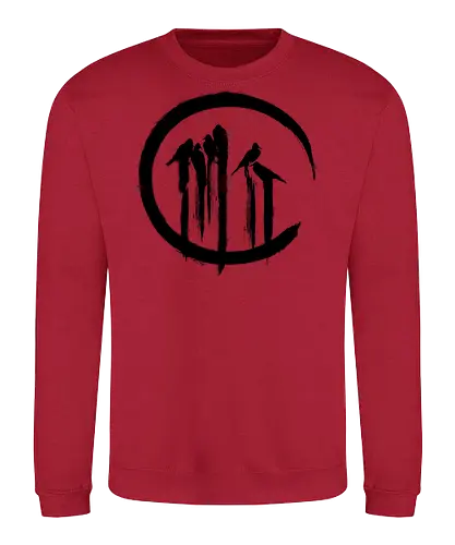 Japanese Crows - crows, crow, birds, japan, japanese, asia, sumi e, painted - Sweatshirt
