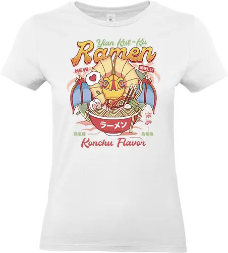 Yian Kut Ku Ramen Vintage - monster, monster world, game, gamer, gaming, video games, hunter, monster rise, monster wilds, yian kut ku, iceborne, palico, wyvern, felyne, pukei, pukei - Standard T-Shirt (Women)