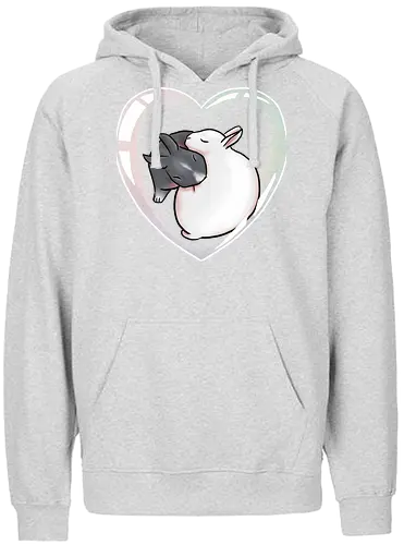 Cuddle Bunnies - kaninchen, süß, seifenblase, herz, zwergkaninchen, bunny - Fairtrade Hoodie